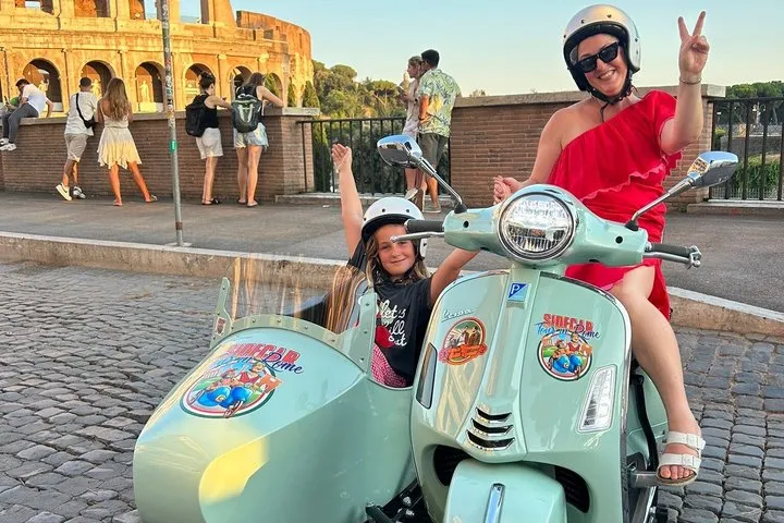 Rome Vespa Sidecar Tour into the Heart of Coppede and Hidden gems