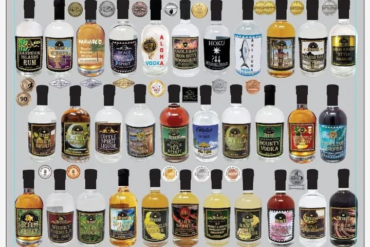 RHS Distillery Hand Crafted In Hawaii Spirits - Liquor Tasting