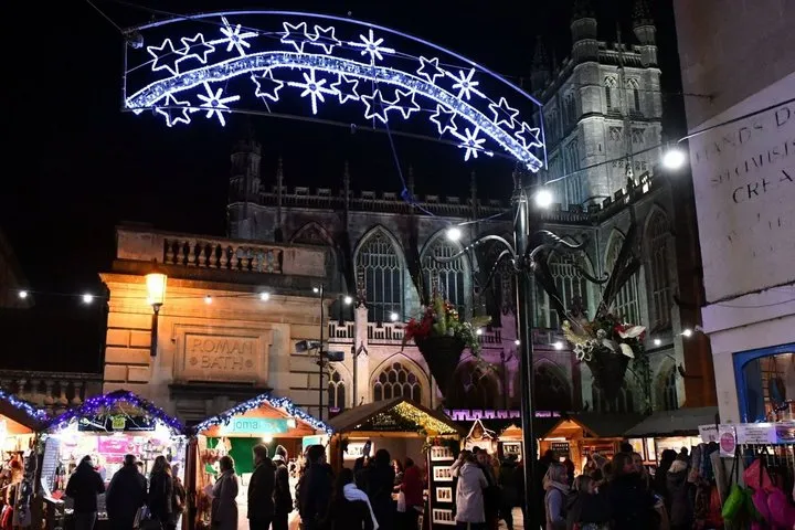 Bath Christmas Market with Optional Roman Baths Entry