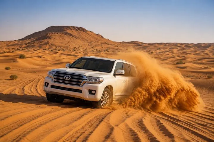 Best Dubai Desert Safari with Buffet Dinner,Sand Boarding & Shows