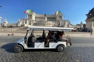 Rome Top Landmarks Golf Cart Tour with Local Guide