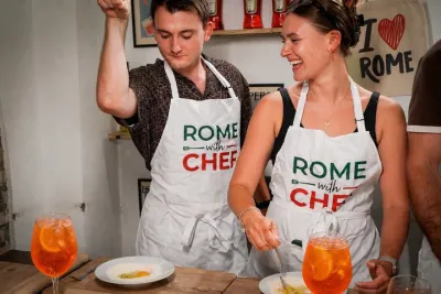 Rome Tipsy Cooking Class: Make Pasta and Mix 3 Spritz Cocktails