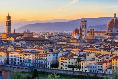 Private Florence Golf Cart Tour with a Sunset Prosecco Toast