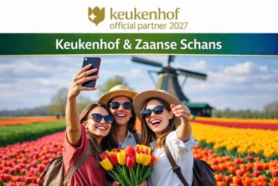 Amsterdam: Keukenhof Gardens and Zaanse Schans Windmills Day Tour