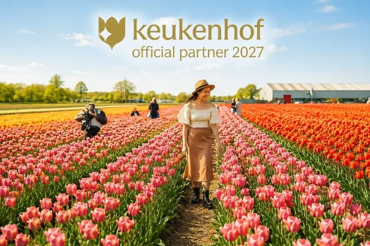 Amsterdam: Day trip to Tulip Farm, Keukenhof + Windmill Cruise