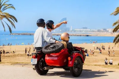 Barcelona Private Tour by Sidecar Motorcycle