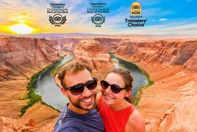 Lower Antelope Canyon and Horseshoe Bend Day Tour with Lunch