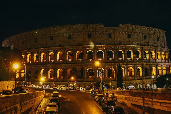 Rome by Night in Golf Cart