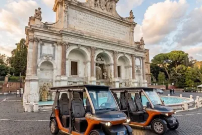 Accessible Rome Private Golf Cart Tour with Drinks