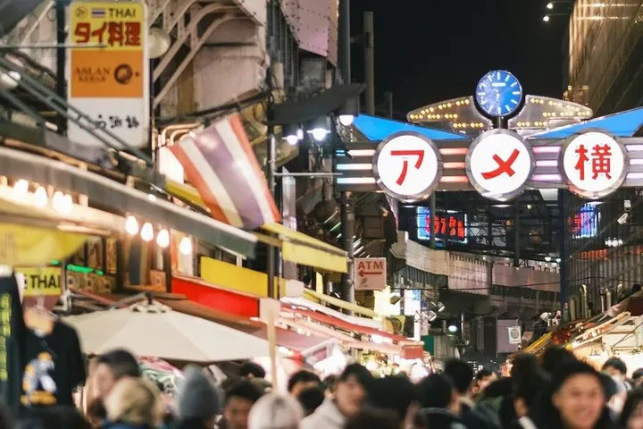 Tokyo Ueno and Ameyoko Evening Food Tour
