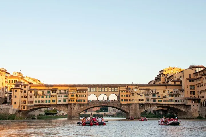 Soft Rafting in Florence under the Pontevecchio Arches