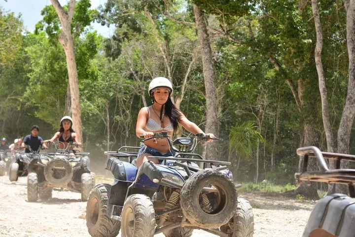 Cancun in the Jungle Quad bikes zip lines cenote and horses