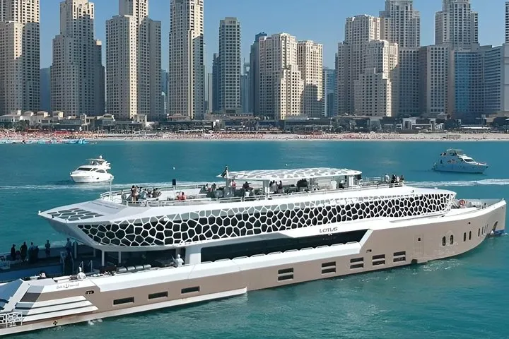 Lotus Mega Yacht Dinner Cruise with Private Transfers