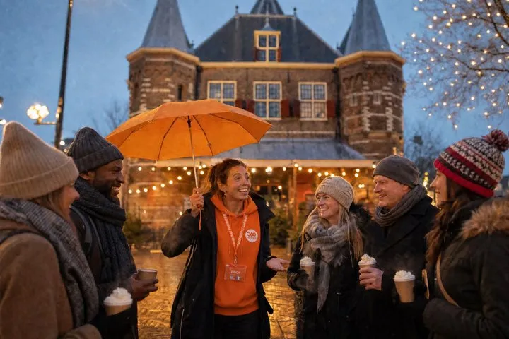 Amsterdam Light Festival Winter Walk with Stroopwafel Tasting