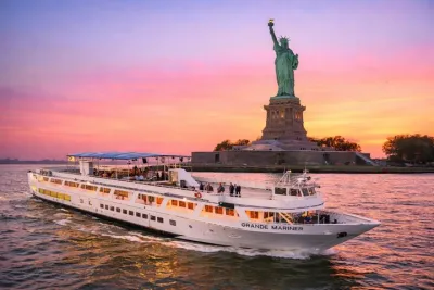 NYC Sunset Cruise with DJ, Skyline & Statue of Liberty