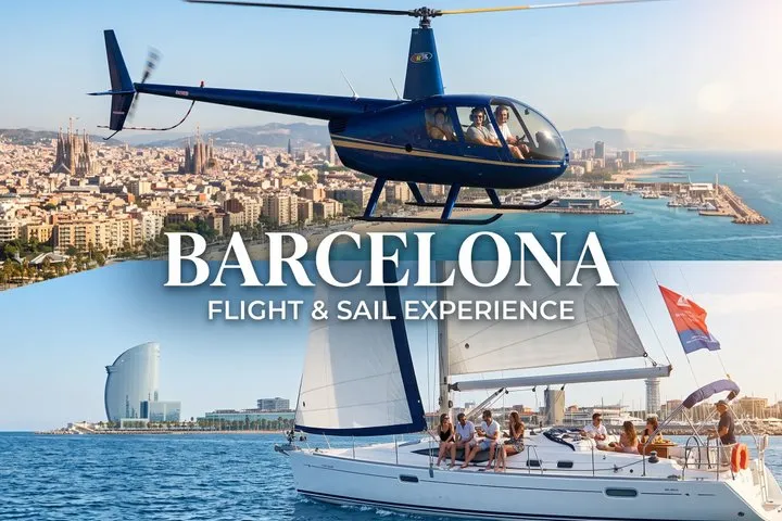 Official Helicopter Flight Barcelona + Optional Sailing