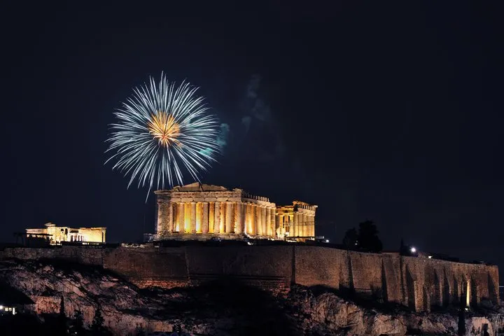 Athens Christmas Lights and Festive Magic Private Tour