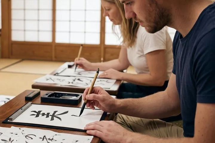 Japanese Calligraphy and Ink Painting Experience